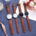 2021 wish cross-border couple's round watch, quartz watch for men and women, student gift, wholesale cross-border hot seller