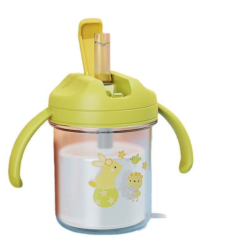 English boxed new infant learning drinking cup baby drinking cup children's milk cup with scale factory direct sales