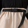 autumgirl handsome workwear pants two-piece set off-shoulder knittingtops belt casual jogger pants harem pants