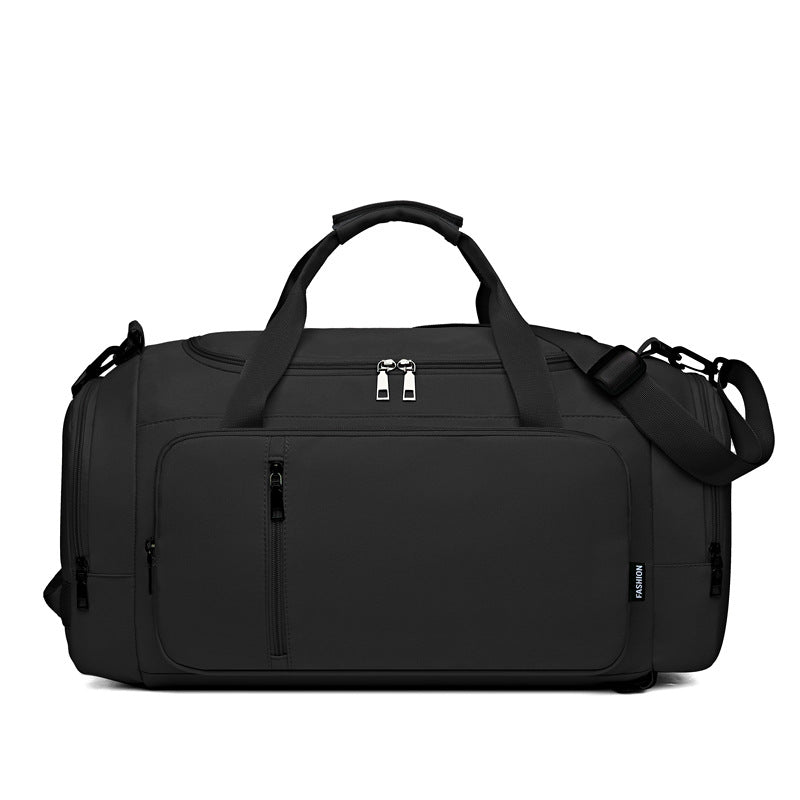 Cross-border travel bag three-back one-shoulder messenger bag backpack dry and wet separation independent large shoe compartment sports fitness bag
