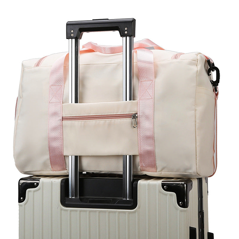 New foldable large-capacity short-distance travel bag, wet and dry separation fitness bag, swimming bag, hand luggage bag.