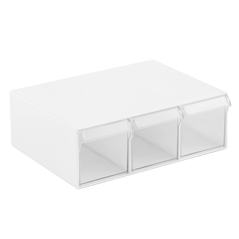Desk storage box cotton pad under table drawer storage box student desk data cable stationery storage box