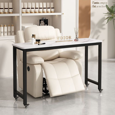 Mobile nail art table japanese style single layer sofa table with wheels modern casual multifunctional popular nail art shop table pulley