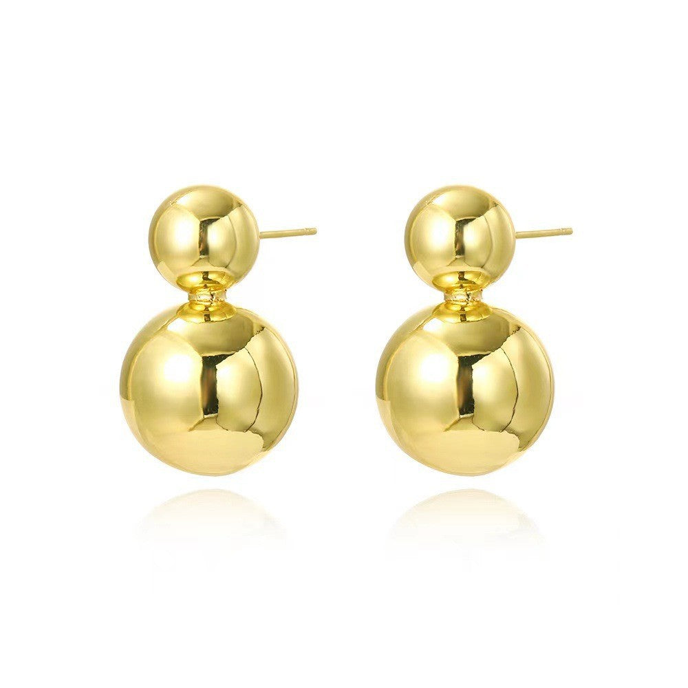 new arrivalretro thick gold teardrop-shaped earrings water drop-shaped earrings stylisheasiest for match anniversary gift