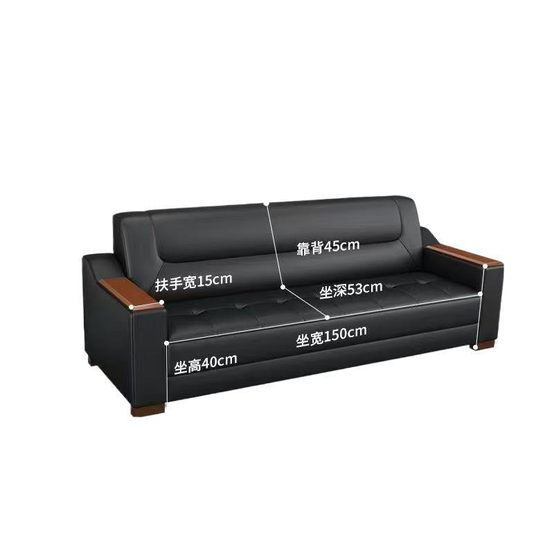 Office sofa business vip reception minimalist lounge office break area sofa coffee table set combination