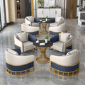 Sales office business reception reception table and chair combination casual coffee shop milk tea shop single and double sofa booth