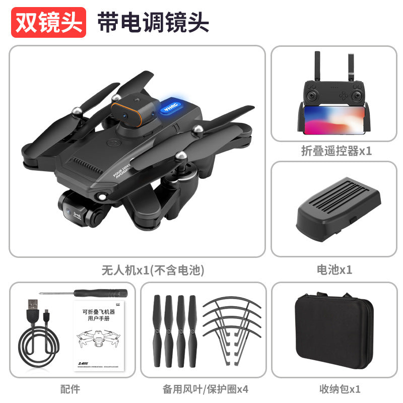 p9 brushless drone with gps return-to-home, long-endurance hd aerial photography, obstacle avoidance, and remote control