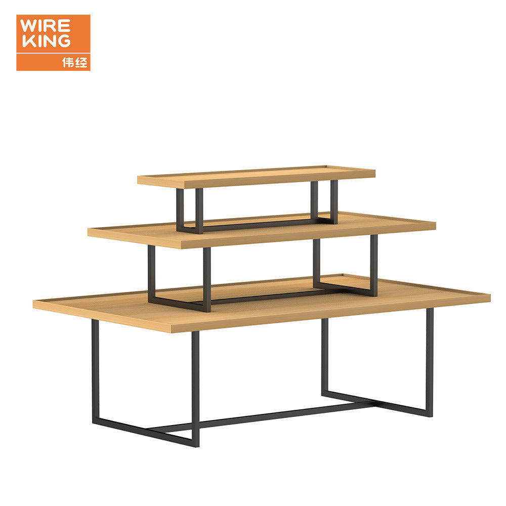 Processing custom wooden display stand Stationery store display stand Boutique jewelry Maternal and infant Nakajima display stand