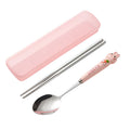 Pink rabbit two-piece set (spoon and chopsticks) 304
