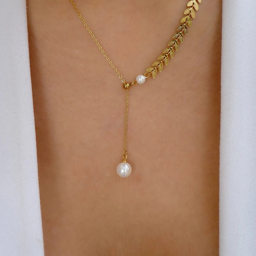 Pearl clavicle chain wholesale fashion cross-border jewelry longhalter accessories women's fashioneasiest for match alloy multi-layer necklace