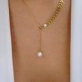 Pearl clavicle chain wholesale fashion cross-border jewelry longhalter accessories women's fashioneasiest for match alloy multi-layer necklace