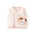 Babibele autumn winter baby belly vest baby double layer vest kids waistcoat vest pure cotton heattechtops
