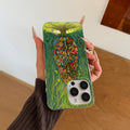 "instagram-worthy forest-themed healing illustration phone case, compatible with iphone 17 pro max, iphone 16/15, and iphone 13. drop-proof hard case."