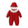 Baby romper autumn long sleeve new breathable newborn clothes red long sleeve class a full month baby outfit