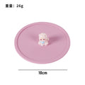 Silicone cup lid - food grade, cartoon design, creative, dustproof, leak-proof tea cup/water cup lid - multi-purpose sealed fresh-keeping lid