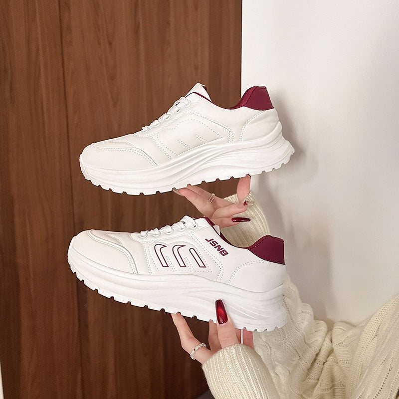 summer new arrival: plus-size women's casual comfort chunky sole retro round toe dad shoes wholesale
