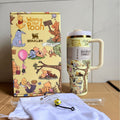 bestseller: winnie the pooh stanley collaboration stainless steel insulated tumbler - perfect for outdoor adventures!