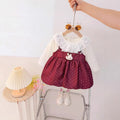 Girls' spring/autumn princess dress - stylish long sleeve cute bunny dress -  new polka dot dress