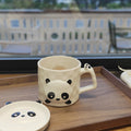 Cute and creative animal panda cartoon ceramic mug - large capacity, high-style milk & coffee cup, breakfast mug