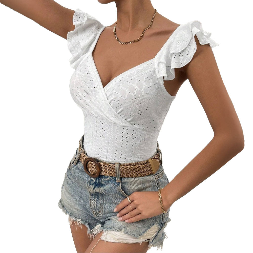 export women's sexyelegance jumpsuit spring and summer new arrival silmslimming look tapered three-quarter jumpsuit