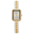 Ouki retro vintage chanel-style pearl bracelet watch - women's elegant, niche, and fashionable chain watch in gold