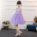 Kids' formal dresses, princess dresses, girls' tutu mesh skirts for toddlers and young children, kindergarten performance costumes, summer tank tops
