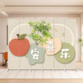 Screen partition cream style beauty salon small apartment persimmon persimmon bedroom office hotel live broadcast mobile folding