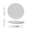 10.5inch round flat plate-matte white