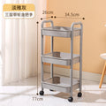 Kitchen storage rack organizer with wheels - multi-tier rolling cart for home use - mobile storage shelf