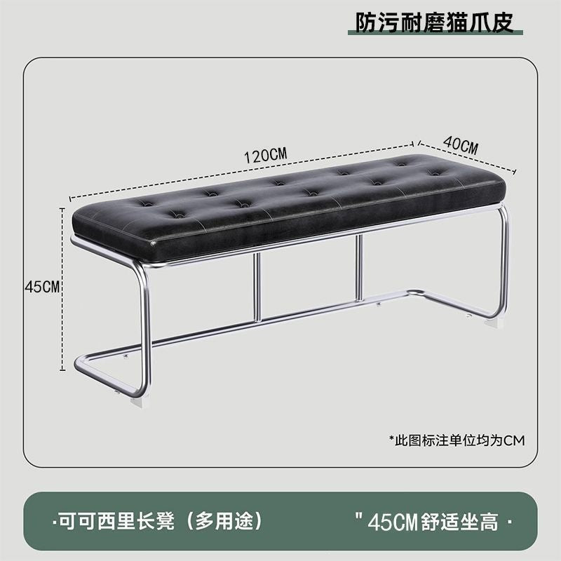 Living room american bench stool, medieval style, scandinavian stainless steel shoe changing stool, door seat, dining room chair