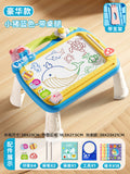 Large piggy blue - with table legs [18 pattern cards + 4 theme stamps + 2 pens + 1 sketchbook + 1 tool] with stand