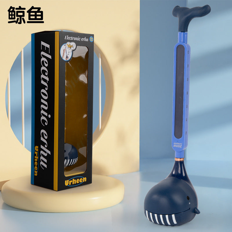 new arrival kids musical instrument tadpole note touch button electric guitar erhu creative digital music toy