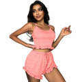 fashion pajamas women's sexy pit strips beautiful back cross straps suspenders fashionshortssuit women's home clothes