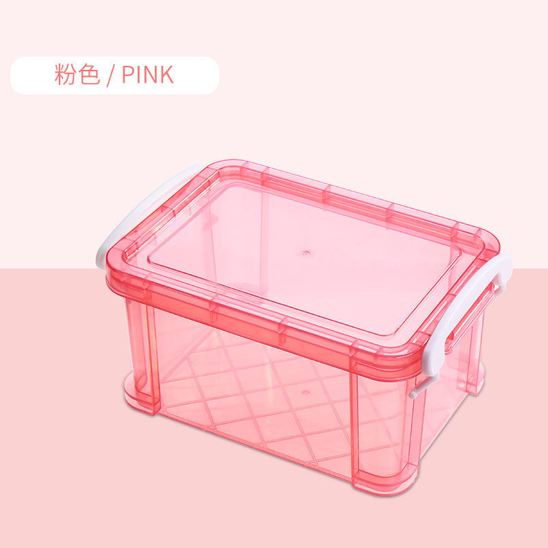 Factory direct sales storage box Plastic transparent storage box Storage box Toys baby products sorting storage box