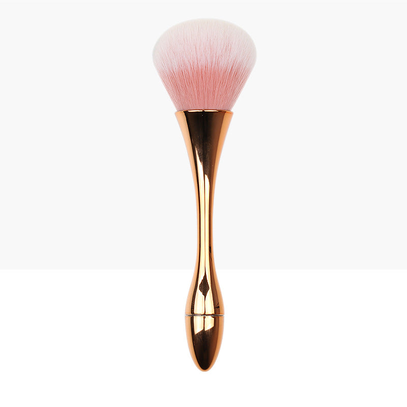 Portable mini makeup brush set - includes foundation, powder, blush, and eyeshadow brushes - all-in-one makeup brush organizer
