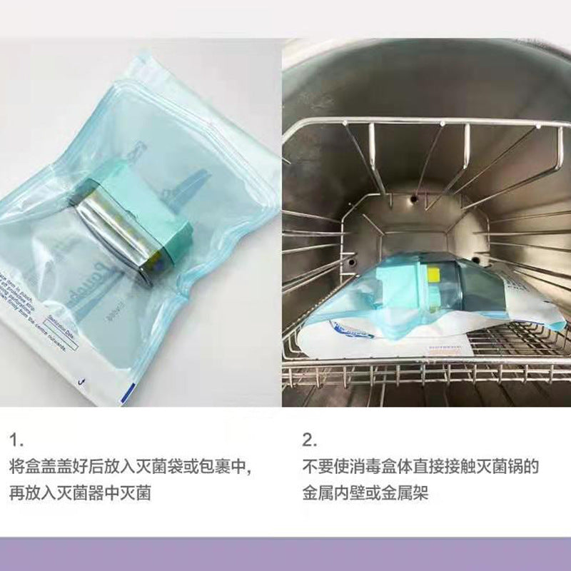 Dental root canal file counting disinfection box Root canal file placement rack Root canal file placement disinfection rack Counting box Counting box
