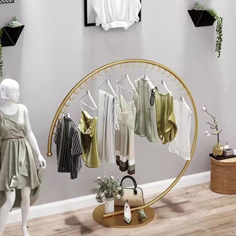 Simple clothes hanger clothing display rack bedroom for home coat rack floor-standing fashion clothes rack thickened clothes drying rack