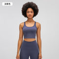 Fashioneasiest for matchnew arrival with chest pad yoga vest women's comfortable naked fitness bubble wrap sports bra s2081