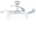 Variable frequency invisible fan light restaurant ceiling fan light living room bedroom ultra-quiet high airflow eye protection fan chandelier all-in-one
