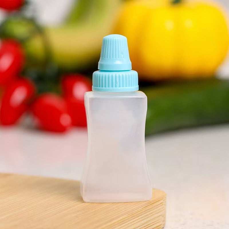 Mini sauce bottle plastic squeeze sauce bottle japanese style squeeze condiment bottle food grade portable soy sauce bottle cross-border