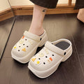 2025 women's summer clogs: comfortable, slip-resistant, thick-soled beach sandals with closed toe design