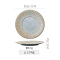 11.2inch shallow plate-grey crystal