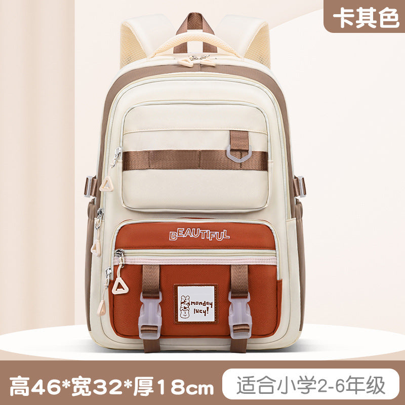 New high-value medium and large versatile student backpack, high school student large-capacity bag, men's and women's lightweight backpack