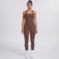 New racerback sports bra set - barely-there feel, compression fit, quick-dry, butt-lifting yoga outfit for outdoor running and fitness