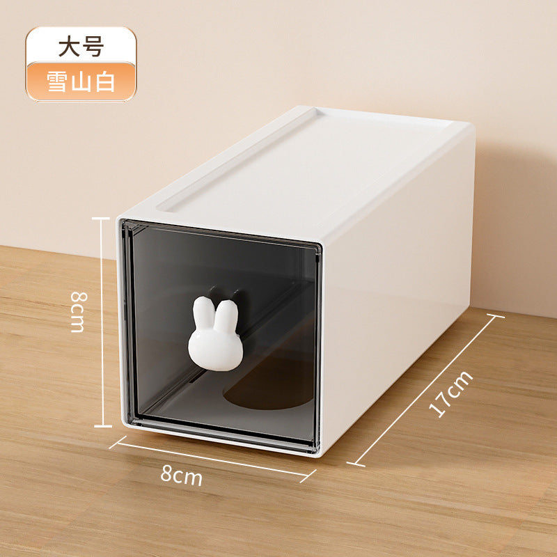 Liheng office desktop storage box, transparent small drawer storage cabinet, stationery and sundries sorting on students' desks