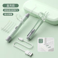 New arrival rechargeable light-emitting ear spoon suit nose pick ear pick earwax baby battery light buckle ear pick suit