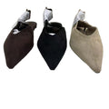 Za2025 winter new pointed-toe leopard print women's shoes - spring/autumn retro soft sole suede black commuter shoes