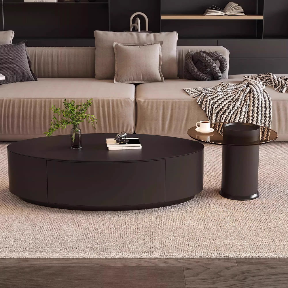 Nordic classyaccessible luxury italian for home coffee table combination modern casual normcore oval slate coffee table small household