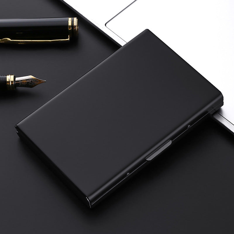 Metal anti-theft brush anti-degaussing card bag Large capacity multi-card position business card bag Card bag Shielded NFC card box Card holder
