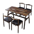 Economical dining table, restaurant stool, hot pot restaurant back chair, fast food table, chair, table and chair suit combination horn chair